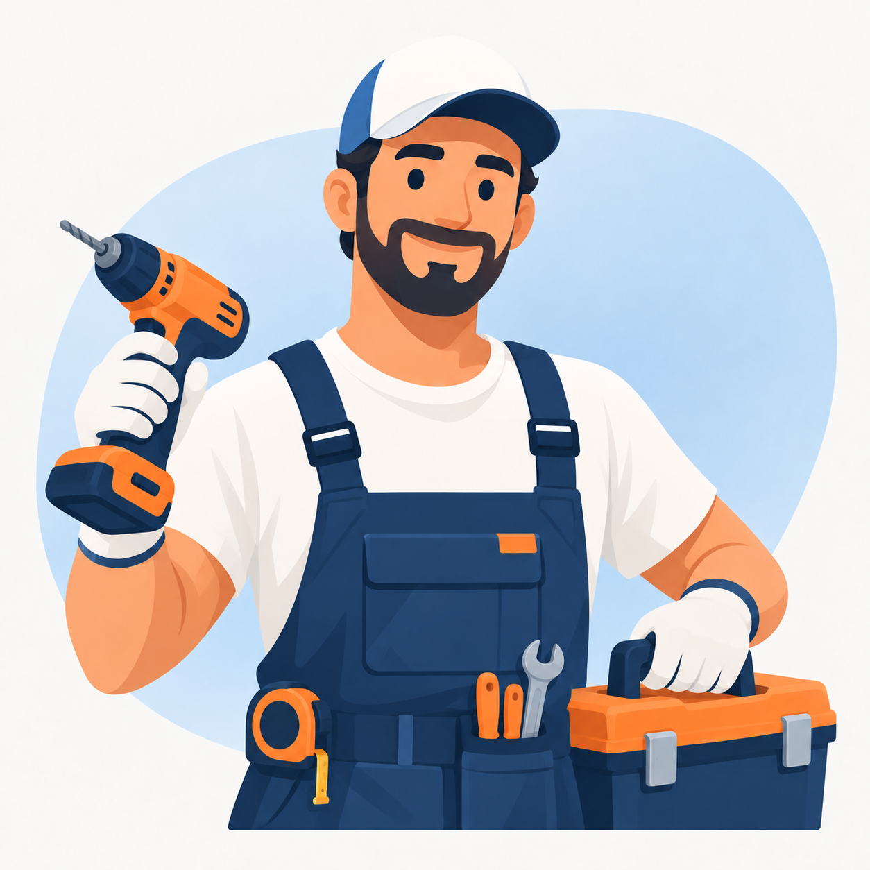 Ilustração de profissional de reformas
